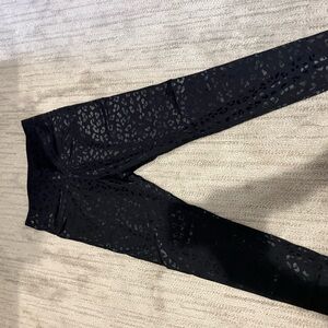 Size:Small, black leopard print yoga leggings, full length (never worn)